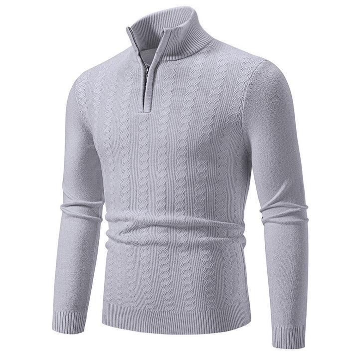 Herren modischer Rollkragenpullover mit elegantem Strukturmuster Drune