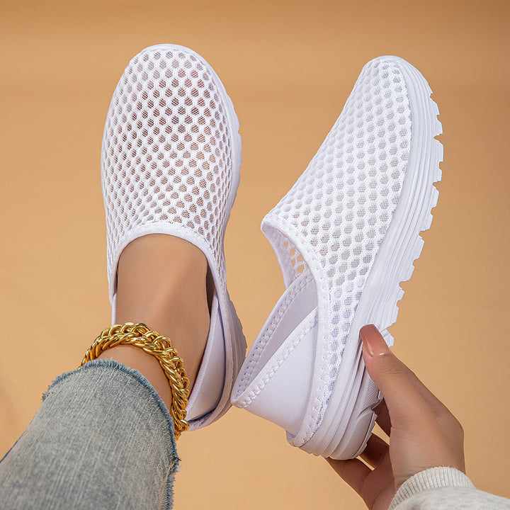 Damen Atmungsaktive Slip-On Freizeitschuhe Drune