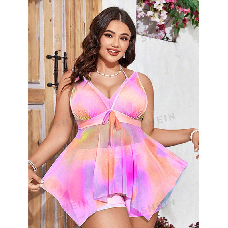 Damen Buntes Badeoberteil mit verspieltem Design Drune