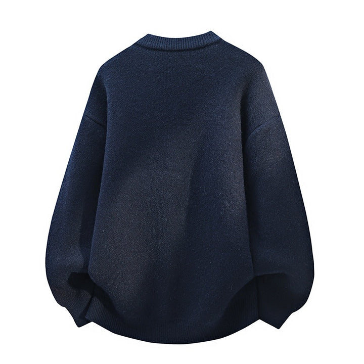 Damen Oversize Strickcardigan mit Rautenmuster & Knopfleiste Drune