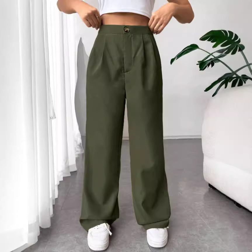 Damen Weite Hosen Drune