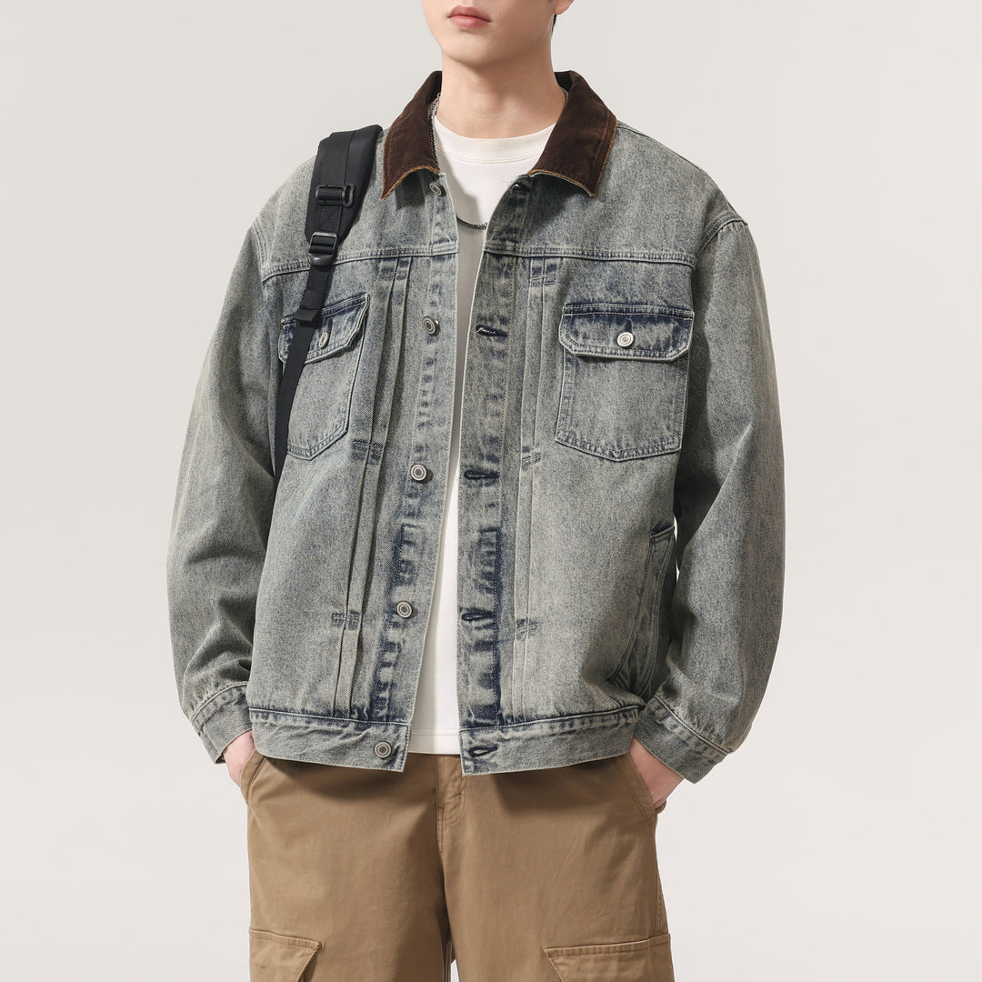 Herren Designer Jeansjacke Drune