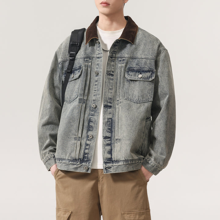 Herren Designer Jeansjacke Drune