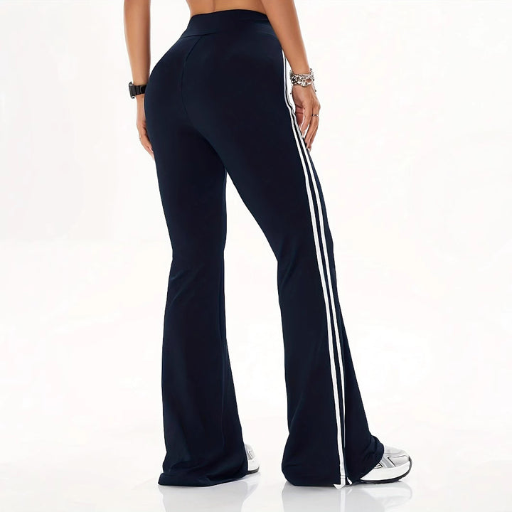Damen Hochwertige Sportleggings mit seitlichen Streifen Drune
