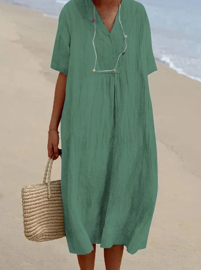 Drune | Baumwoll-Leinen Kleid