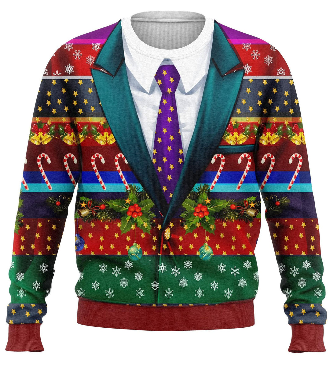Damen Festlicher Weihnachts-Pullover im Anzug-Stil Drune