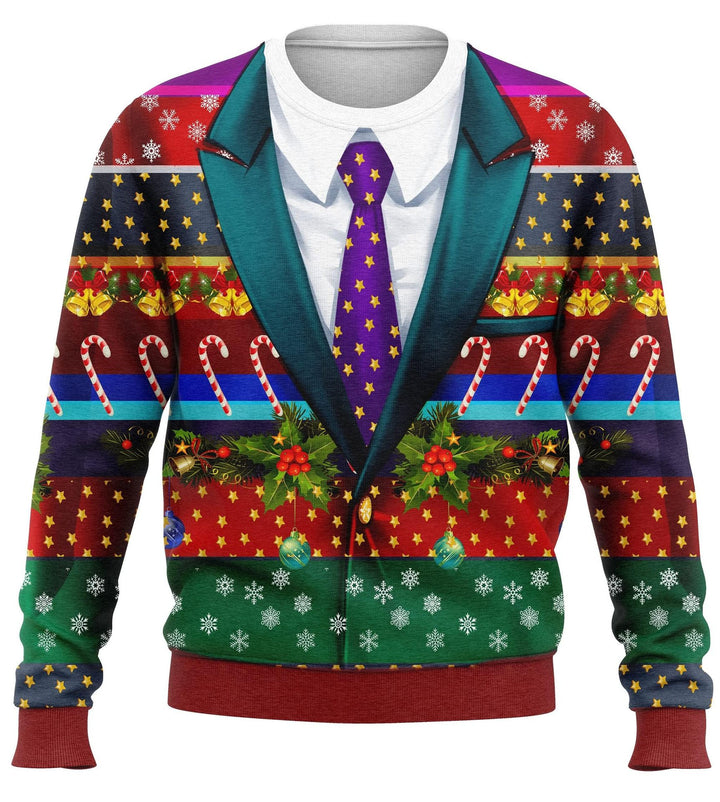 Damen Festlicher Weihnachts-Pullover im Anzug-Stil Drune