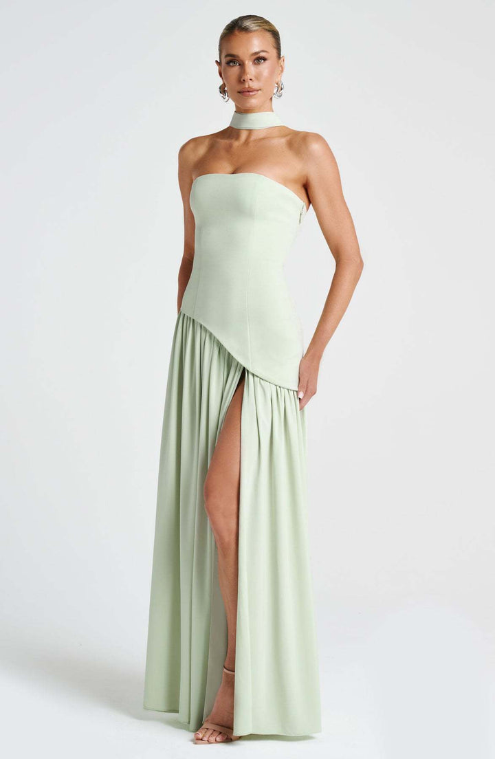 Damen Abendkleid mit asymmetrischem Schnitt Drune