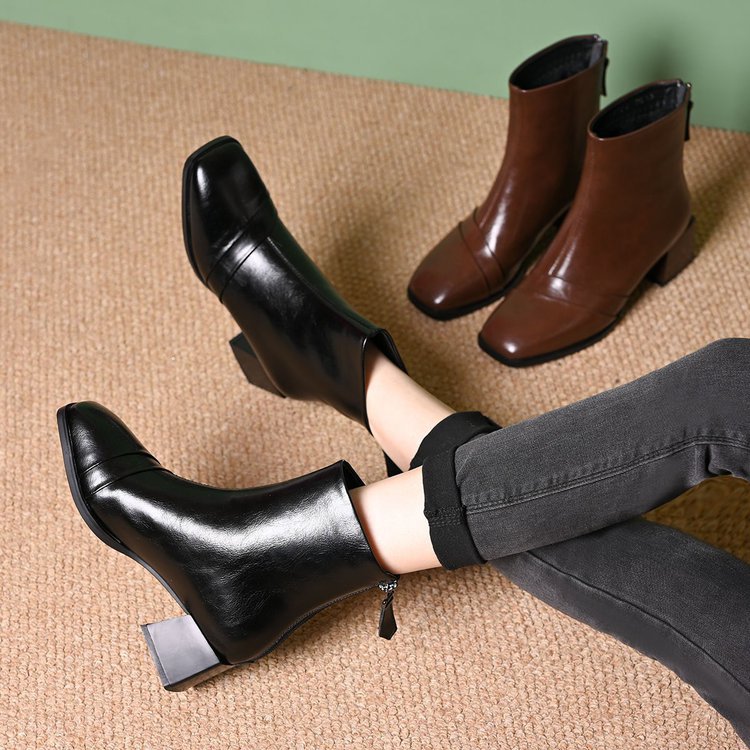 Damen Elegante Chelsea-Stiefeletten Drune