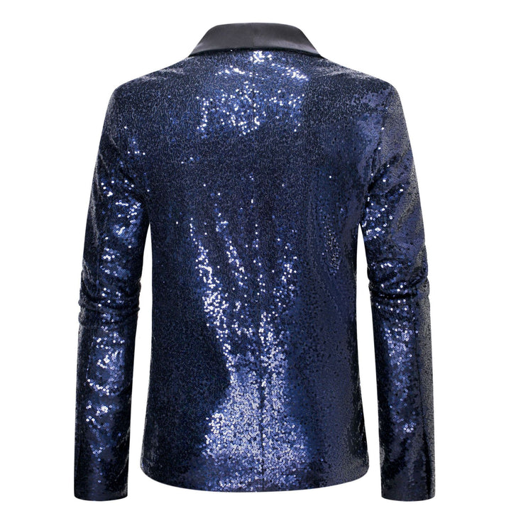 Damen Glamouröser Pailletten Blazer Drune