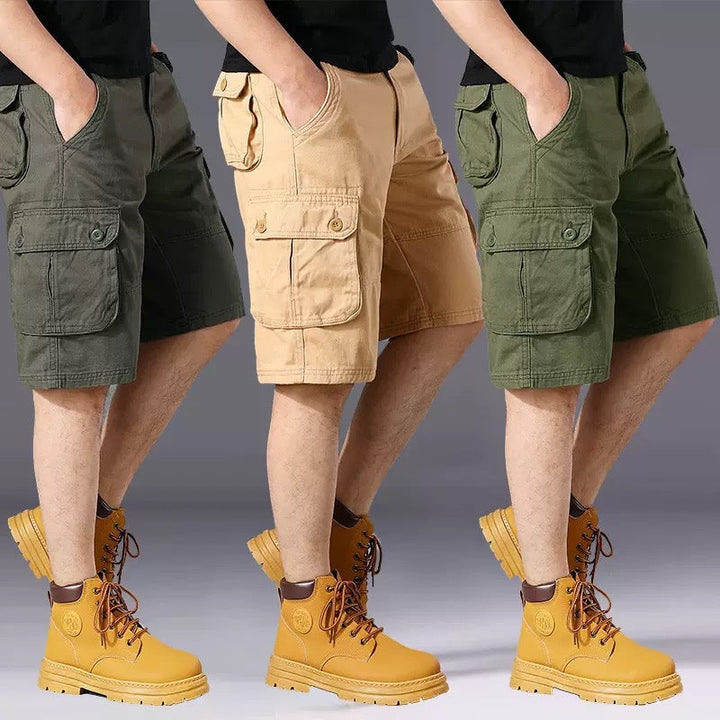 Herren Cargo-Shorts mit einer Vielzahl von praktischen Taschen und verstellbarem Bund Drune
