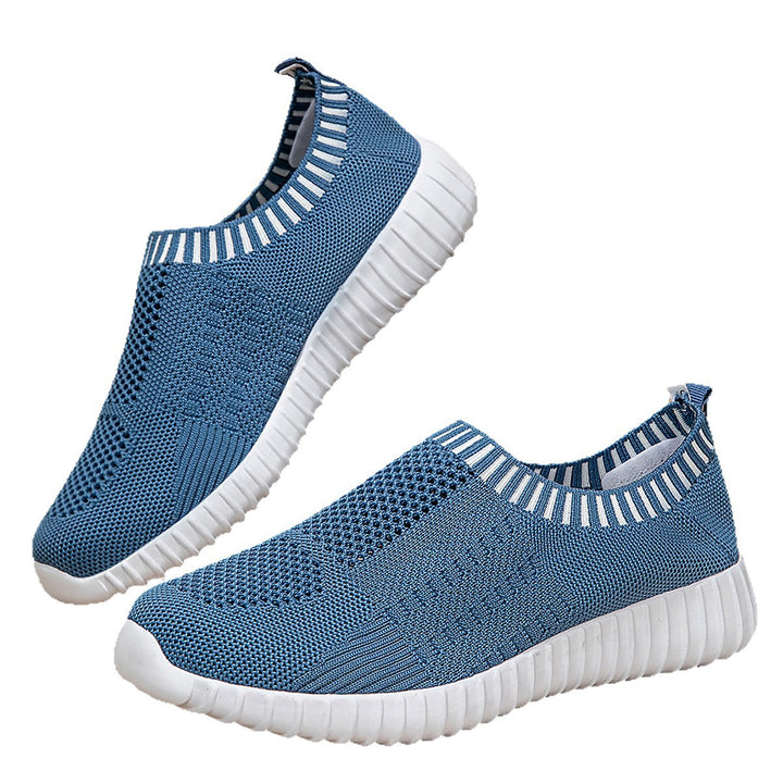 Damen nan elastischer Schlupf-Komfort-Sneaker mit dreidimensionaler Strickstruktur und profilierter Leichtsohle Drune