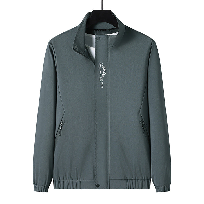 Herren Leichte Sportjacke mit hohem Kragen Drune