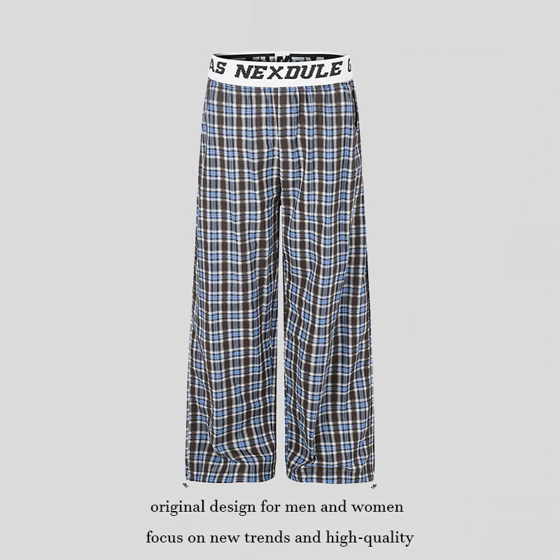 Damen Weite Palazzo‑Loungehose mit elastischem Logobund und verstellbarem Saum Drune