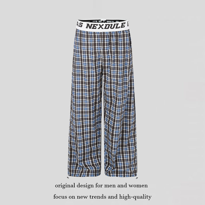 Damen Weite Palazzo‑Loungehose mit elastischem Logobund und verstellbarem Saum Drune