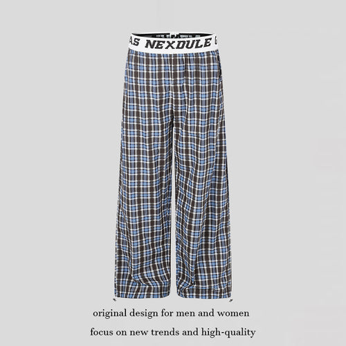 Damen Weite Palazzo‑Loungehose mit elastischem Logobund und verstellbarem Saum Drune
