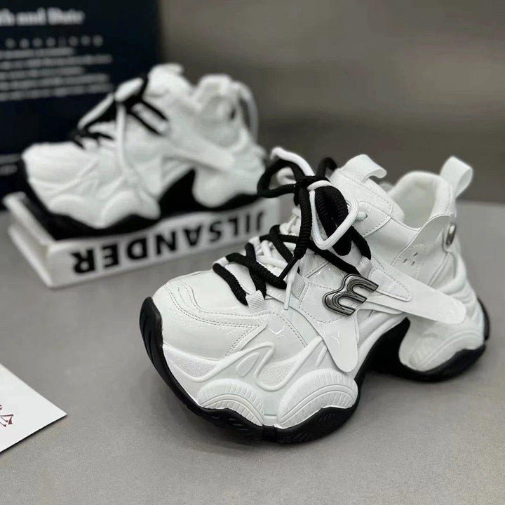 Damen Trendige Chunky Sneakers mit atmungsaktiver Mesh-Oberfläche und innovativer Dämpfung Drune