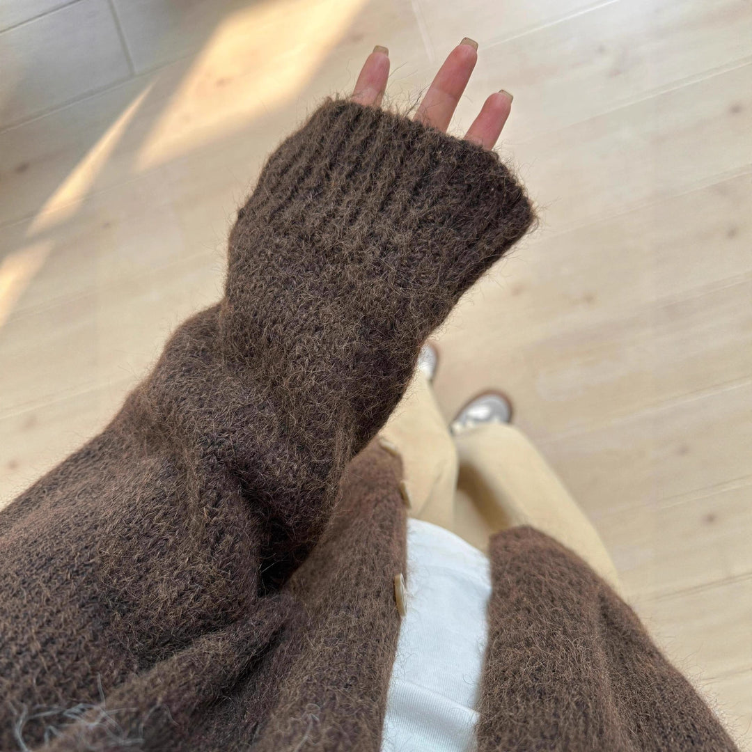 Damen Kuschelige Strickjacke Drune