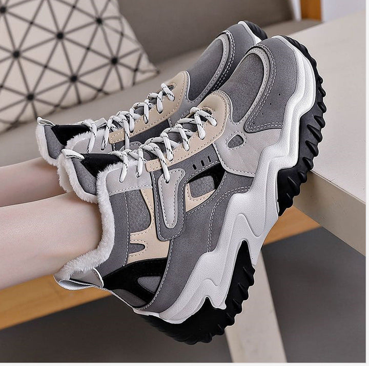 Damen Sportliche High-Top Sneakers mit wärmendem Innenfutter und rutschfester Sohle Drune