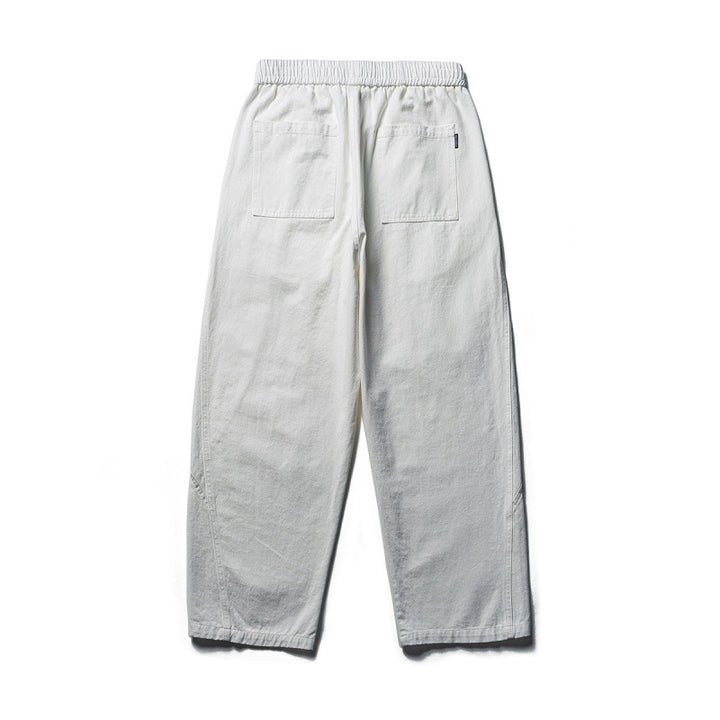 Herren Leichte Loose‑Fit Leinen‑Baumwoll‑Freizeithose mit elastischem Bund, Kordelzug und Utility‑Taschen Drune
