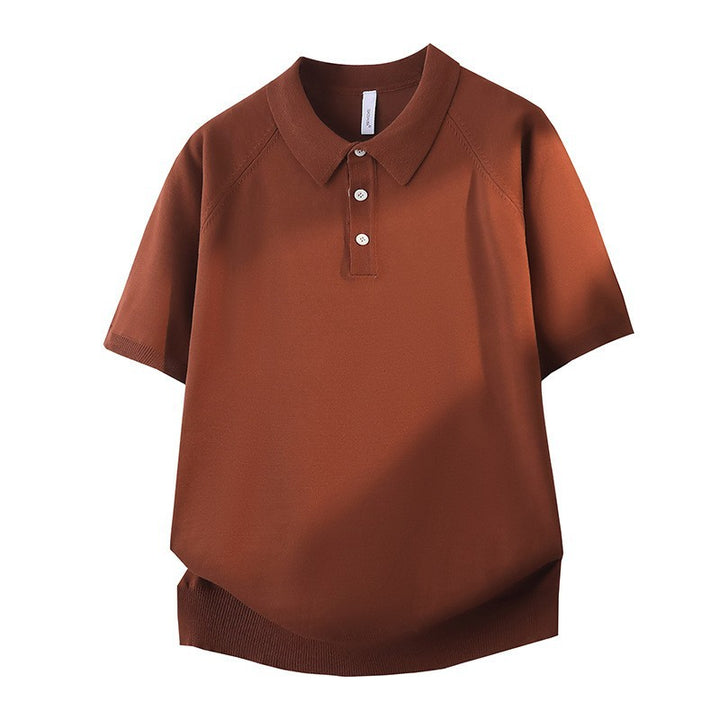 Damen Modisches Kurzarm-Polohemd mit strukturiertem Design Drune
