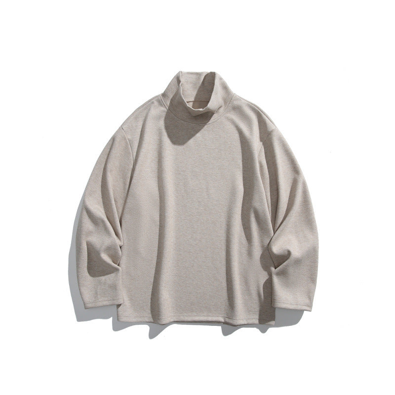 Unisex Boxy-Feinstrickpullover mit kurzem Polokragen und geradem Saum Drune