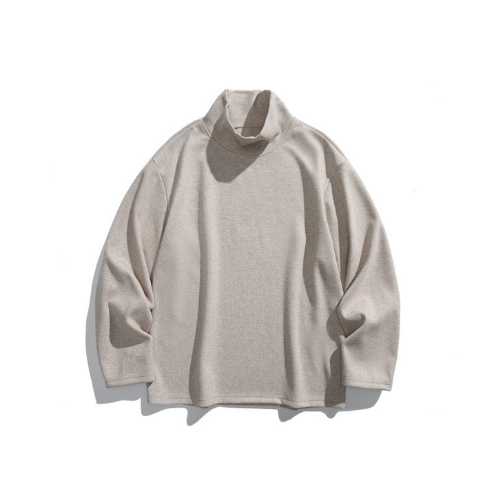 Unisex Boxy-Feinstrickpullover mit kurzem Polokragen und geradem Saum Drune