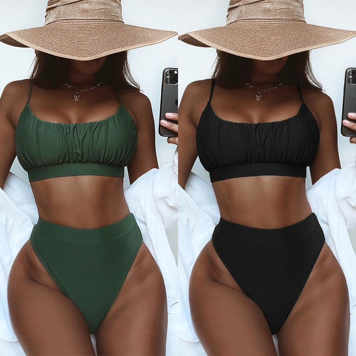 Damen Hochgeschnittener Bikini Drune