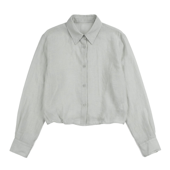 Damen Elegante und leichte Bluse mit Knopfdetails Drune