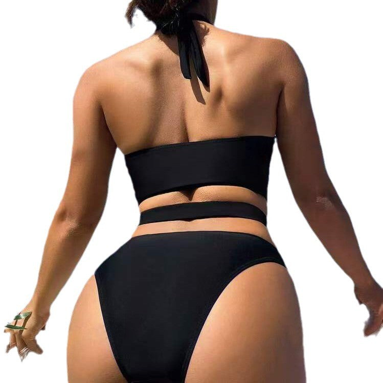Damen Hochgeschnittener Einteiler mit raffinierten Cut-Outs Drune