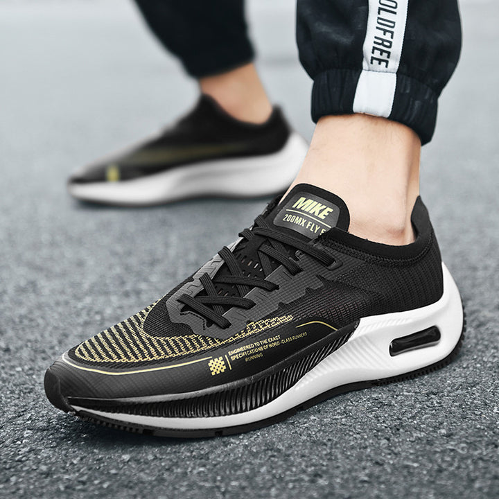 Damen leichte Dämpfungs-Laufschuhe mit Hohlkammer-Zwischensohle und nahtlosem Strickschaft Drune