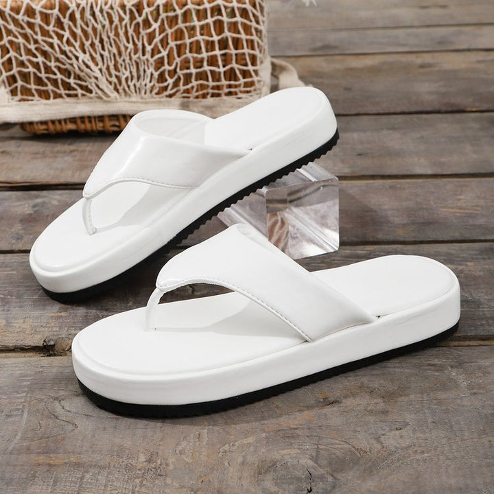 Damen komfortable Zehentrenner Sandalen Drune