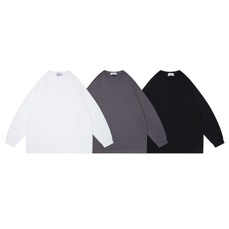 Unisex Oversize-Longsleeve aus schwerer Baumwollmischung mit Raglanärmeln und gerippten Bündchen Drune