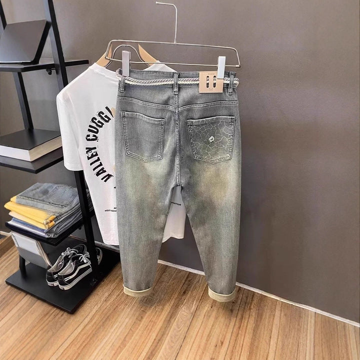 Damen Modische Denim-Cargo-Hose Drune