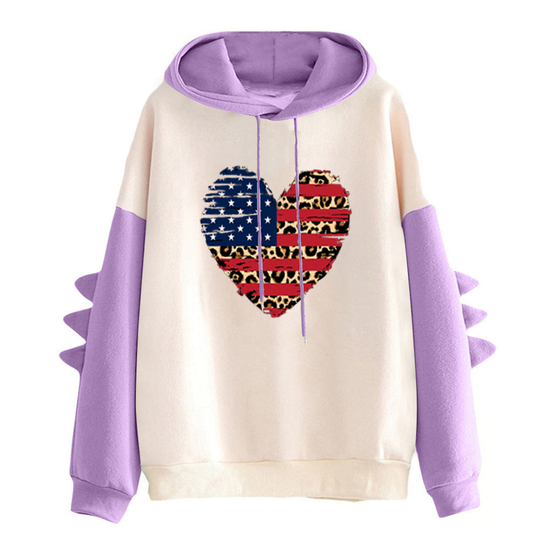 Damen Hoodie mit einzigartigem Herzdesign und trendigen Details Drune