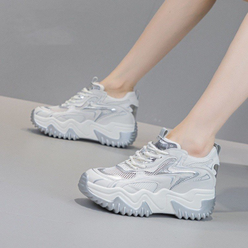 Damen Chunky Sneakers mit luftiger Mesh-Oberfläche und dämpfendem Komfort Drune
