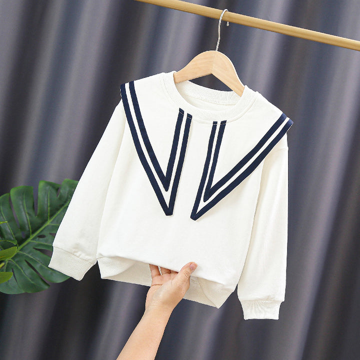 Damen Sweatshirt mit maritimem Kragen Drune