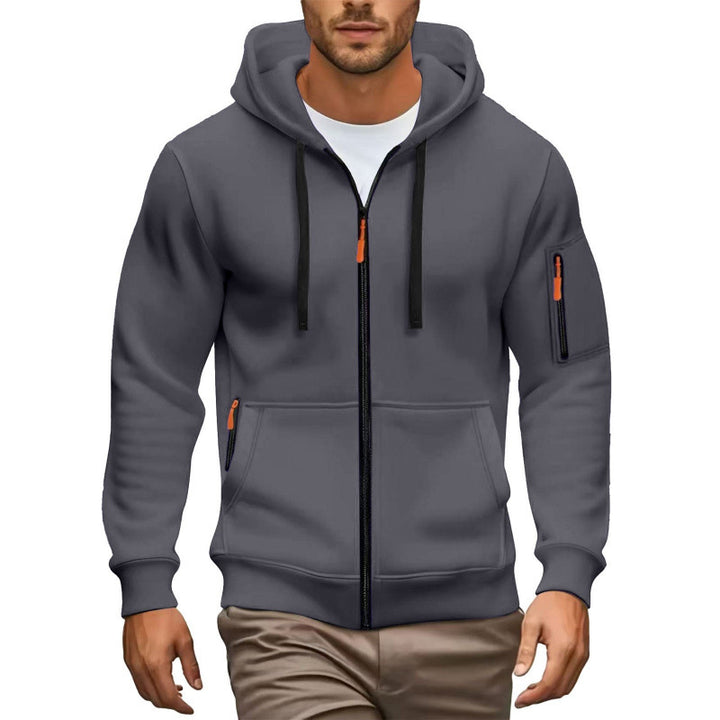 Herren Hochwertiger Zip-Hoodie Drune