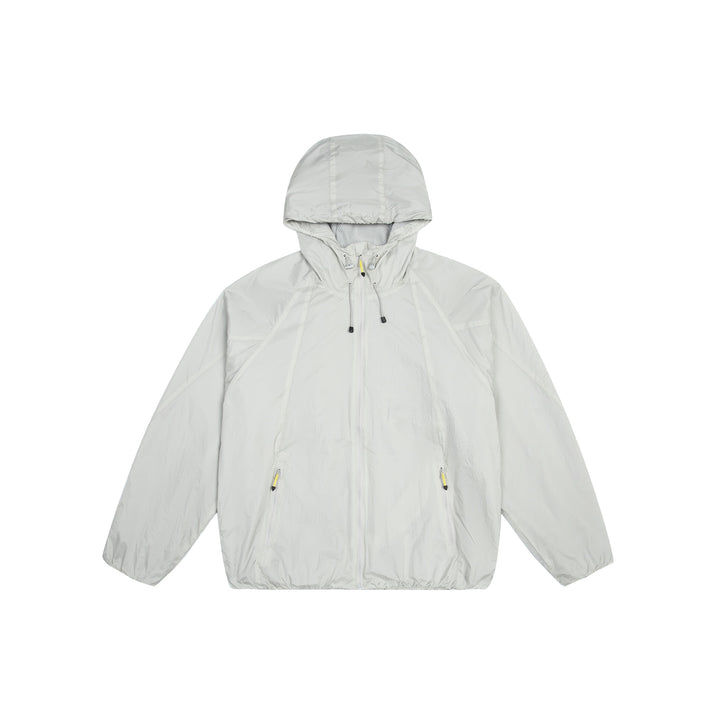 Unisex Leichter Windbreaker mit verstellbarer Kapuze, packbarer Nylonjacke Drune