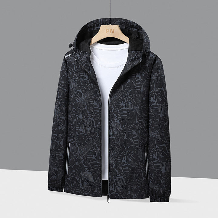 Herren Leichte Outdoor-Jacke mit Kapuze Drune