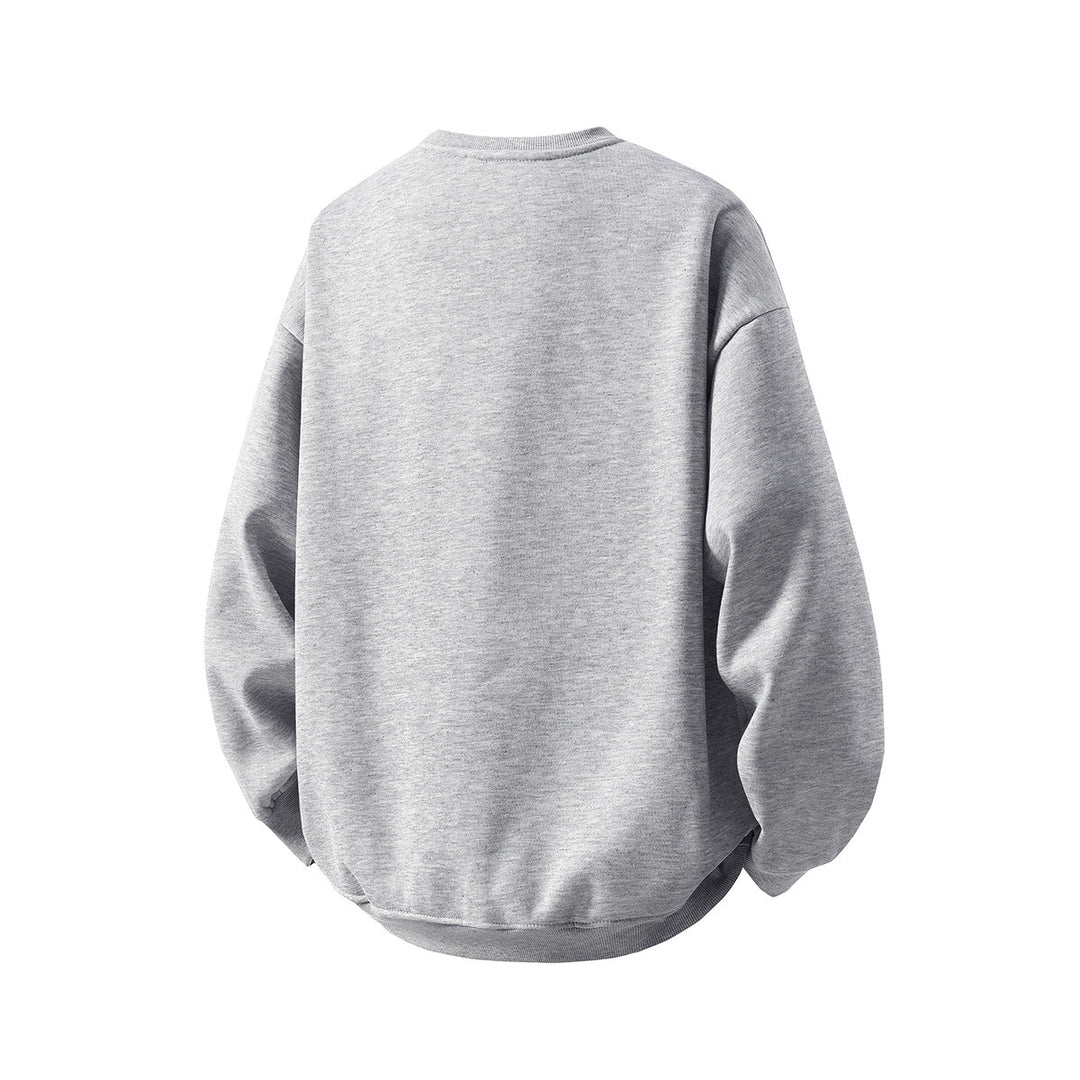 Unisex Oversized Rundhals-Sweatshirt aus French-Terry mit überschnittener Schulter Drune