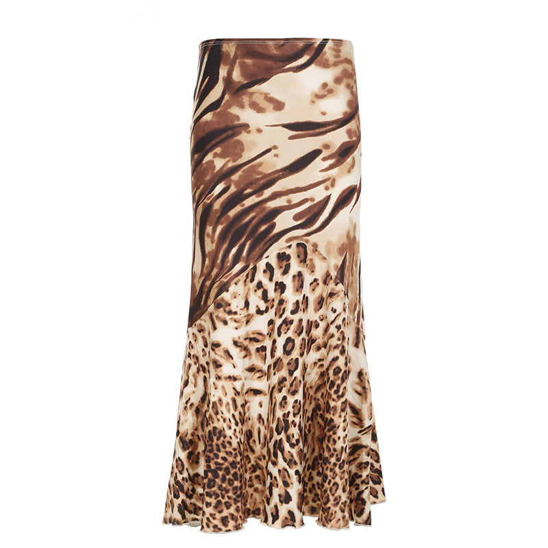 Damen Schicker Maxi-Rock mit Rüschendetails und floralen Mustern Drune