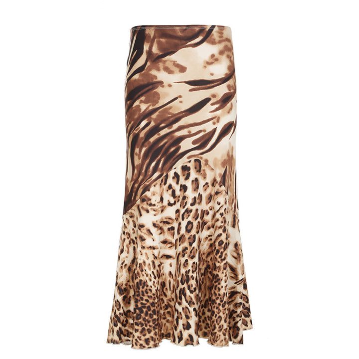 Damen Schicker Maxi-Rock mit Rüschendetails und floralen Mustern Drune