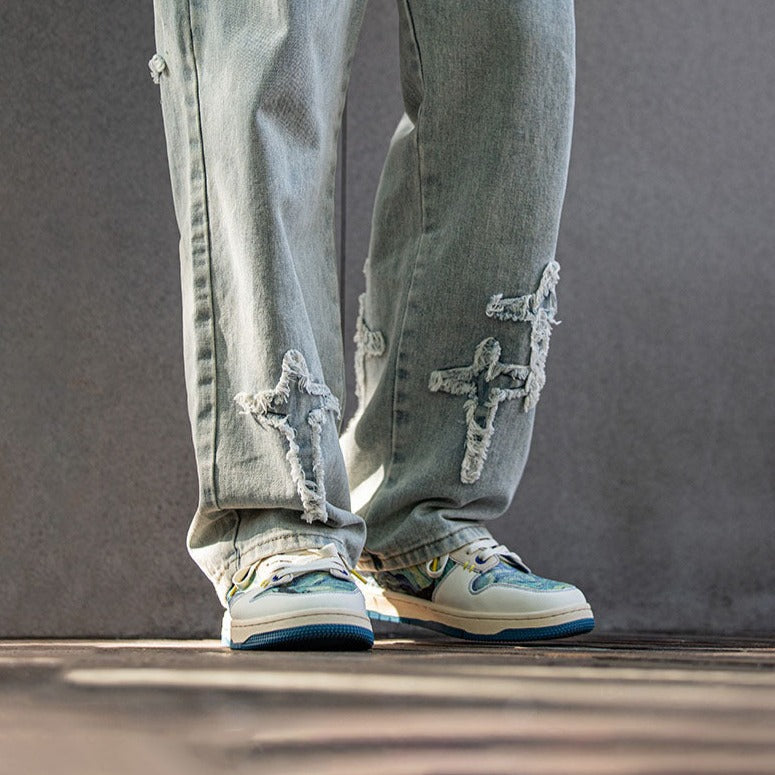 Drune | Gogh Starry Night Inspirierte Sneakers