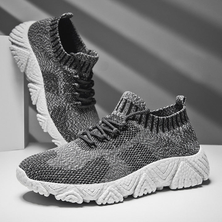 Unisex nan urbaner Strick-Schlupfsneaker mit sockenhaftem Schaft und markanter Profilsohle Drune