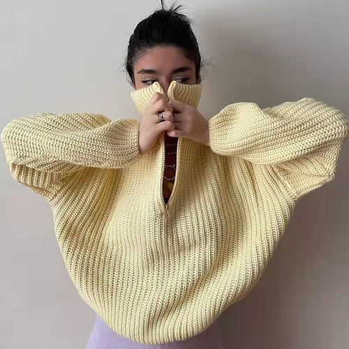 Damen schicker Pullover im lässigen Strickstil Drune