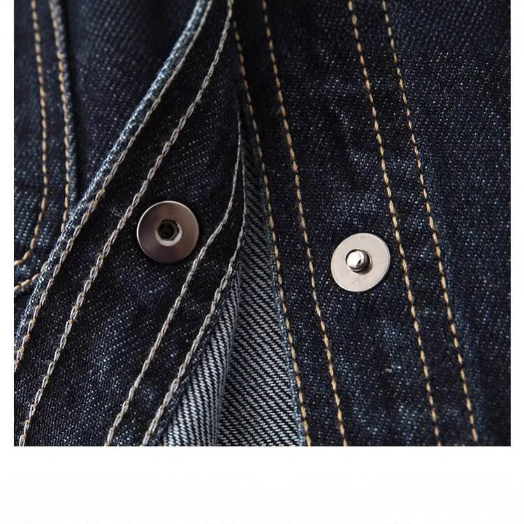 Damen Jeansjacke mit zwei aufgesetzten Brusttaschen und klassischem Kragen Drune
