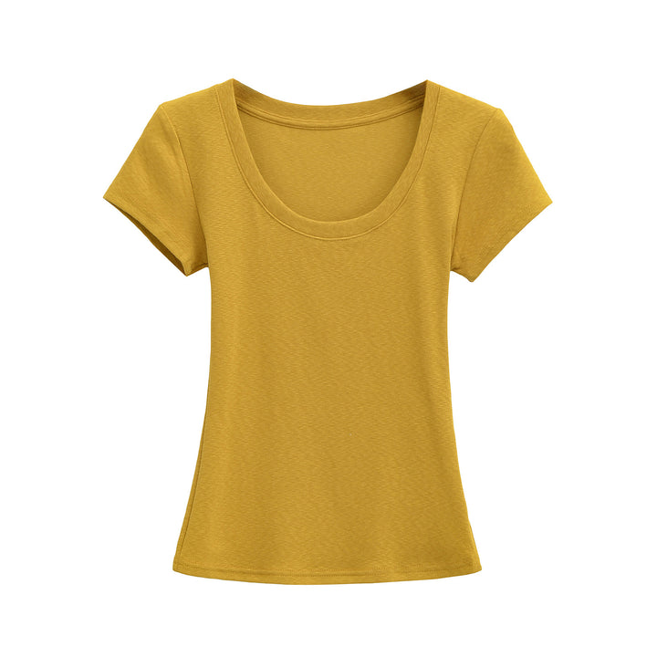 Damen Rundhals T-Shirt aus atmungsaktivem Material mit strukturierter Oberfläche Drune