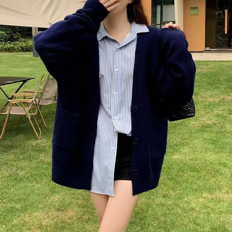 Damen Bequemer Oversized Cardigan Drune