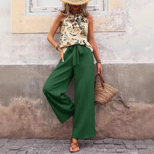 Damen Stylishes Sommer-Outfit mit weitem Hosenrock Drune